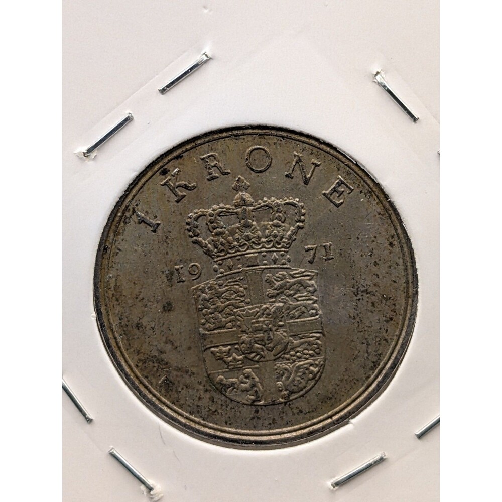 Denmark – 1 Krone – 1971 – Circulated